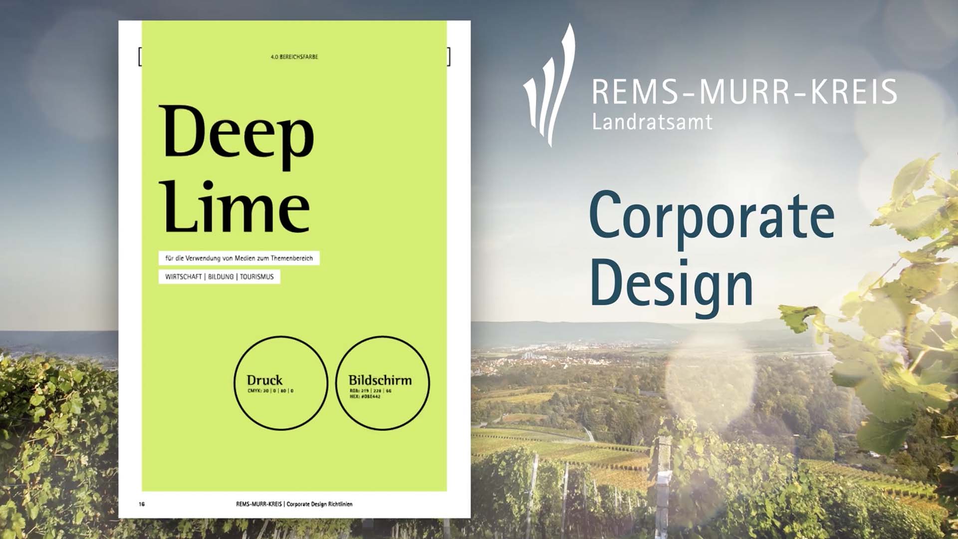 Corporate Design für das Landratsamt Rems-Murr-Kreis, gestaltet von W52